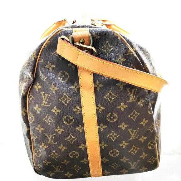 Louis Vuitton LV Boston Bag Keepall Bandouliere 60 Brown Monogram 630-052525 - Picture 4 of 13